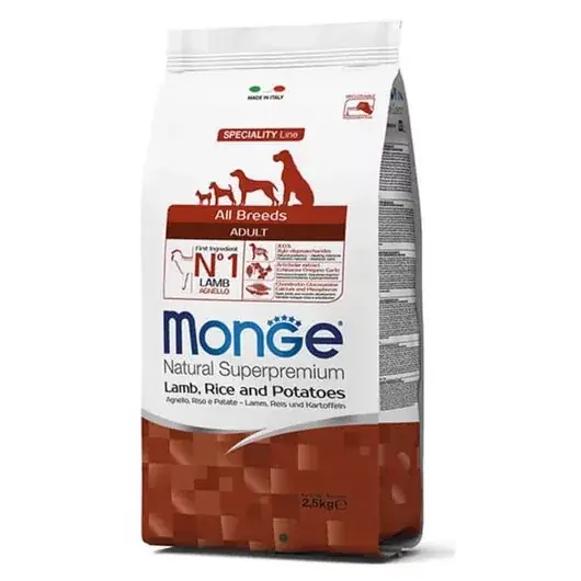 Ieftin Monge Dog Speciality line All Breeds Adult Lamb, Rice, Potato, 2x12 kg
