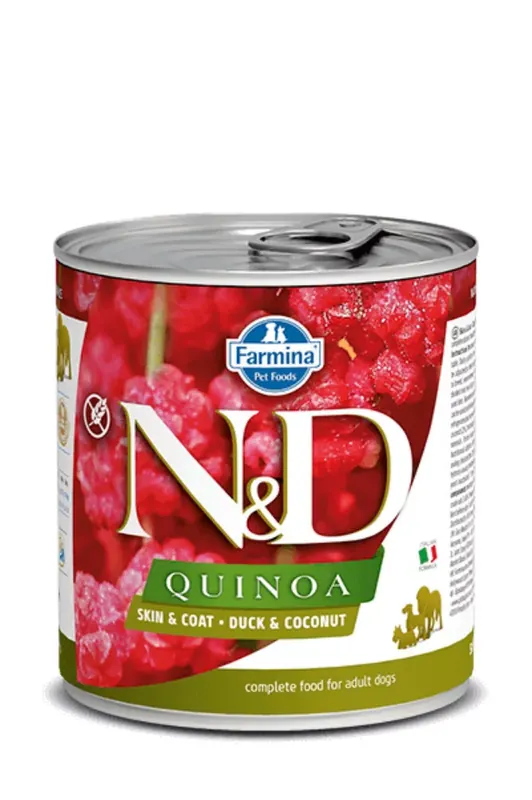Preț redus N&D Dog Quinoa conservă duck&coconut 285 g