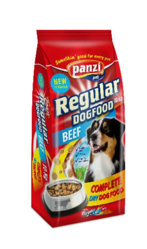 Popular Panzi Regular Beef Adult (beef) hrană pentru câini 10 kg