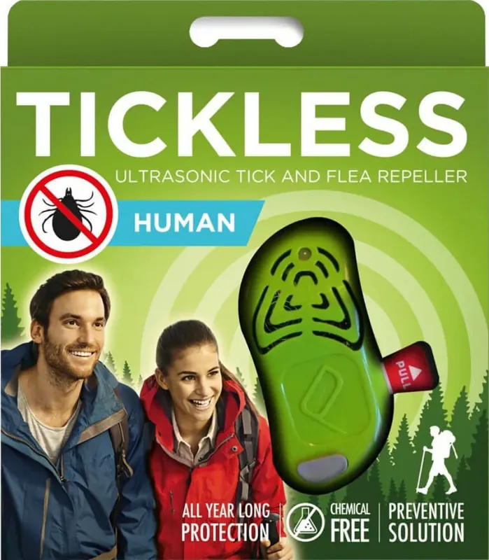 Ofertă exclusivă Tickless Human cu ultrasunete căpușe și antipurici pentru oameni verde