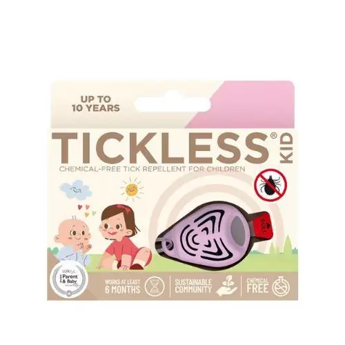 Tickless Kid cu ultrasunete căpușe și antipurici pentru copii Roz Super ofertă