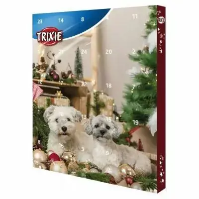 Trixie Xmas Advent Calendar for Dogs recompensă (sortiment) câini pentru (24x8 g) Preț redus