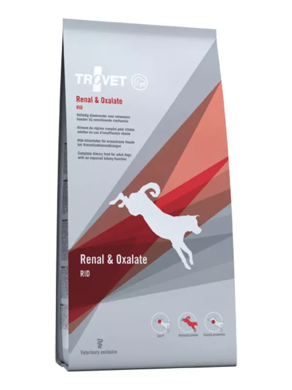 Cel mai bun preț Trovet Renal&Oxalate Diet/RID hrană uscată adult pentru câini 2x12,5 kg