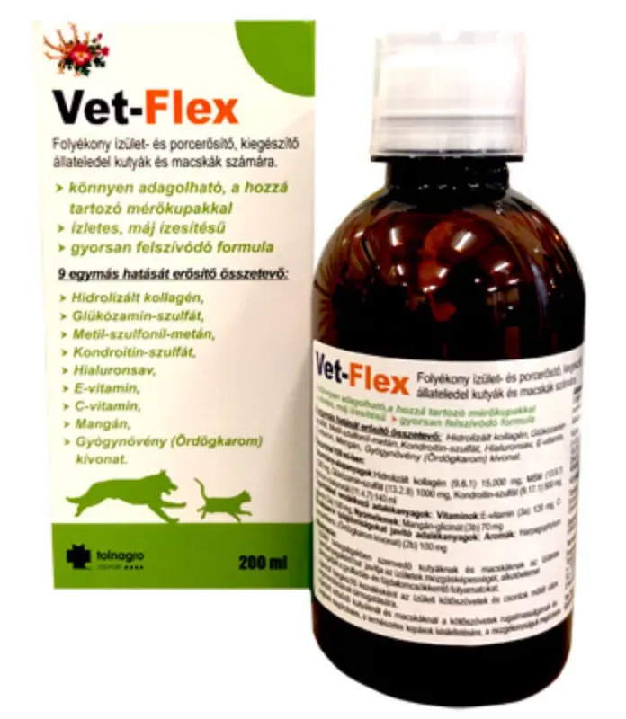 Vezi acum Vet-Flex Lichid articulații și pentru cartilaje 200 ml