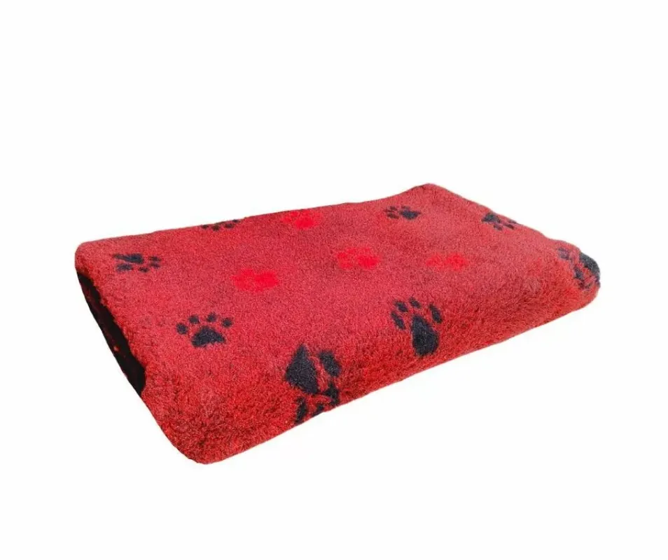 Vetbed Antiderapant, Pentru articulații Culcuș pentru câini Roșu, 2 sortimente lăbuță cu model 75x100 cm Preț redus