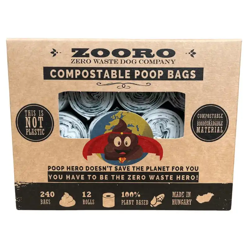 Zooro PoopHero Biodegradabil Pungă igienică, 1080 buc ambalaj Plată sigură