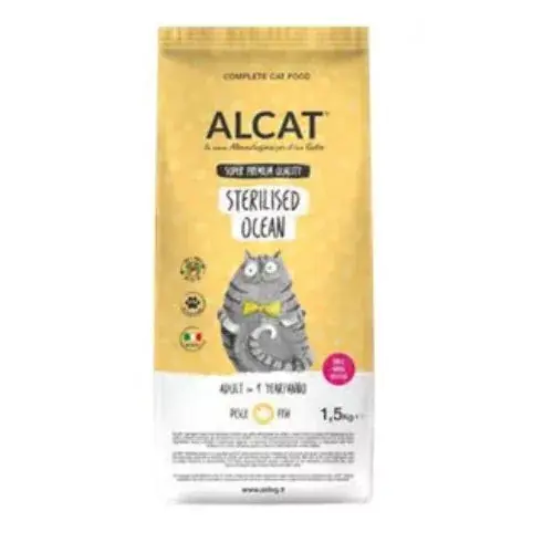 Alcat Adult Sterilised Ocean 8 kg hrană pentru pisici Cel mai vândut