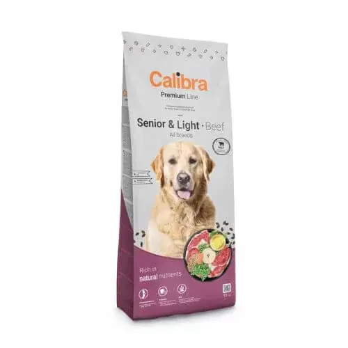 Calibra Dog Premium Line Senior & Light Beef hrană pentru câini 12 kg Promoție