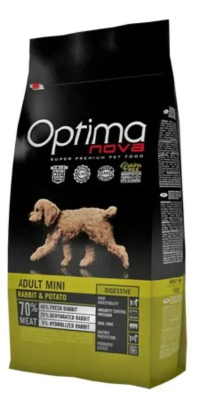 Ultima șansă Optimanova Adult Mini Rabbit & Potato 6 kg