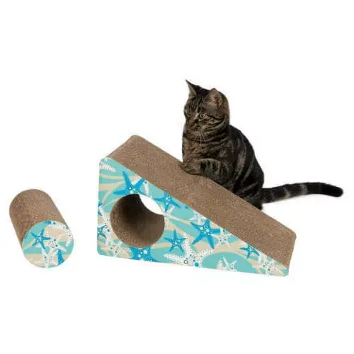 Retur ușor Trixie ansamblu de zgâriat rampă, 48 cm, turcoaz