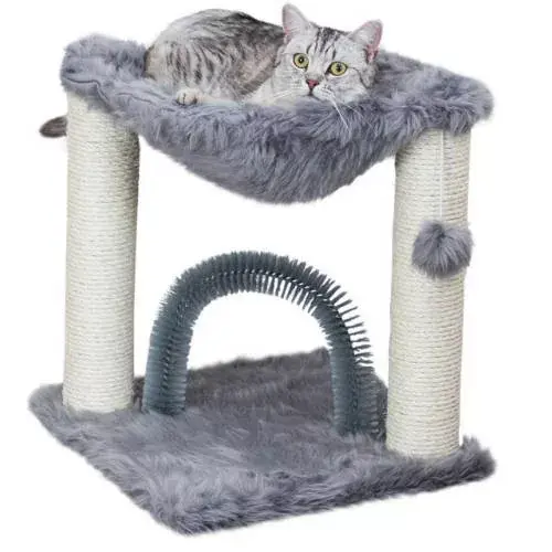 Preferatul clienților Trixie Baze Scratching Post stâlp de zgâriat (gri) pisici pentru (50 cm)