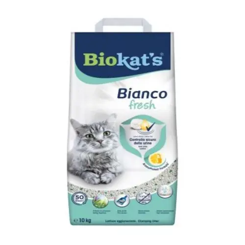 Reducere de preț Biokat‘s Fresh Bianco Așternut 10 kg