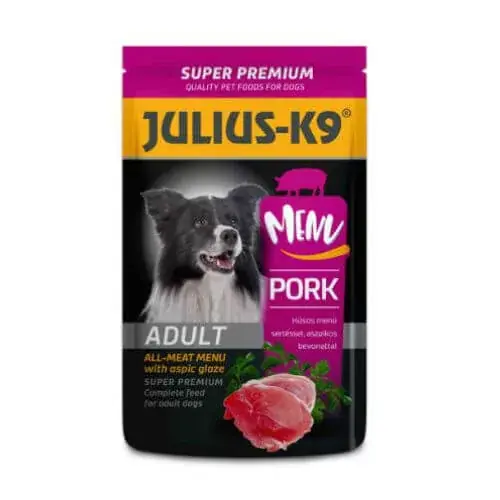 Calitate înaltă Julius-K9 hrană umedă Adult Pork 125 g