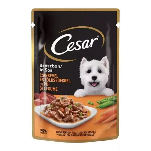 Cesar Plic hrană Chicken-vegetable 24x100 g Ofertă limitată