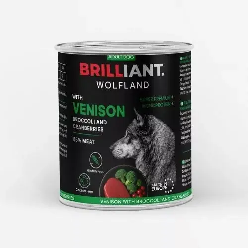 Brilliant venison with broccoli și with cranberry 800 g Premium