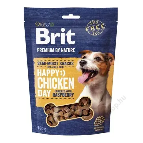 Brit Premium by Nature Dog Semi-moist Snacks Chicken with Raspberry 180g Expediere rapidă