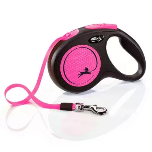 Discount Flexi Nou Neon Bandă S 5m 15kg Roz