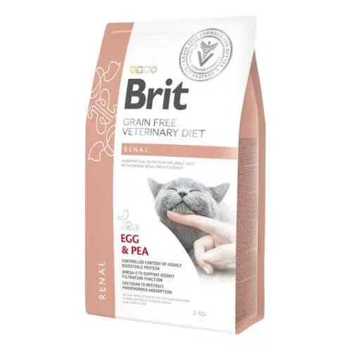 Brit Veterinary Diets Cat GF Renal hrană pentru pisici 2kg Reducere