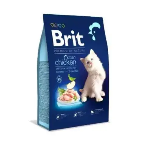 Ofertă exclusivă Brit Premium Cat Kitten Chicken hrană pentru pisici 8 kg