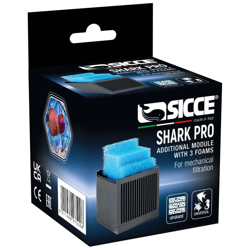 Plată sigură Sicce Shark Pro modul cu bureți 3 buc