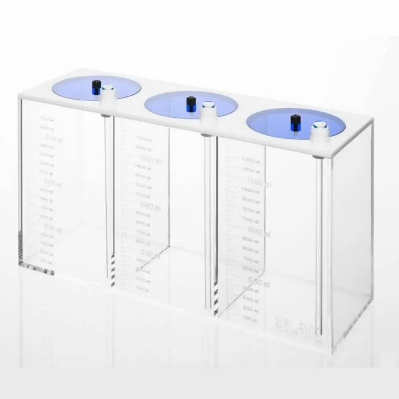 Plată sigură Blau Triple Acrylic Liquid Tank 3 x 1,5 l
