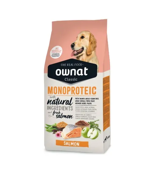 Ownat Classic Monoproteic Somon, hrana uscata caini, 12 KG Plată securizată
