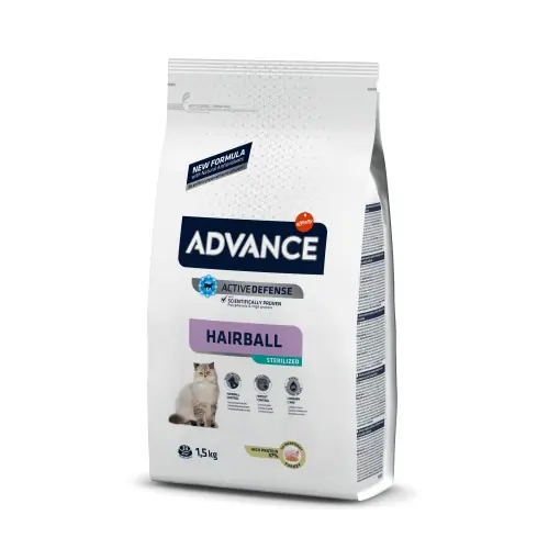 Advance Cat Adult Sterilizat Hairball, hrana uscata pisici, 1,5KG Chilipir