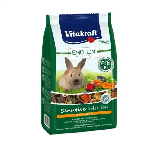 Preferatul clienților Vitakraft Emotion Sensitive, hrana iepuri, 600G