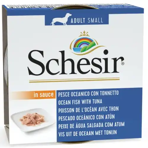 Schesir Adult Small Peste oceanic si Ton, hrana umeda caini, 85G Cel mai vândut