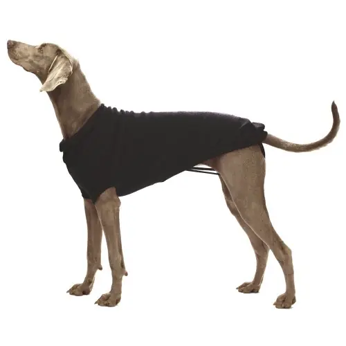 Ofertă limitată Pulover negru tricotat pentru caini Croci, 50 cm