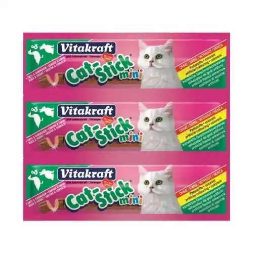 Reducere de preț Vitakraft cu Iepure si Rata,recompense pisici, 3 Bucati