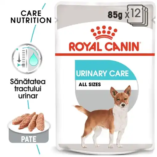 Reducere specială Royal Canin Urinary Care Adult, hrana umeda caine, sanatatea tractului urinar (pate), 12 x 85G