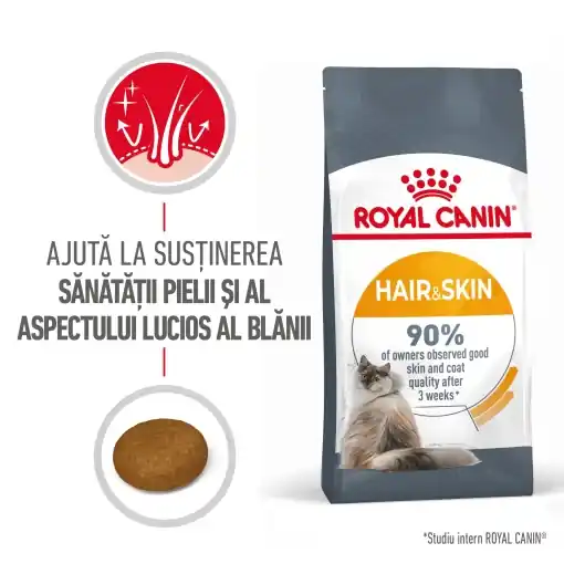 Calitate înaltă Royal Canin Hair&Skin Care Adult, hrana uscata pisica, piele si blana, 10KG