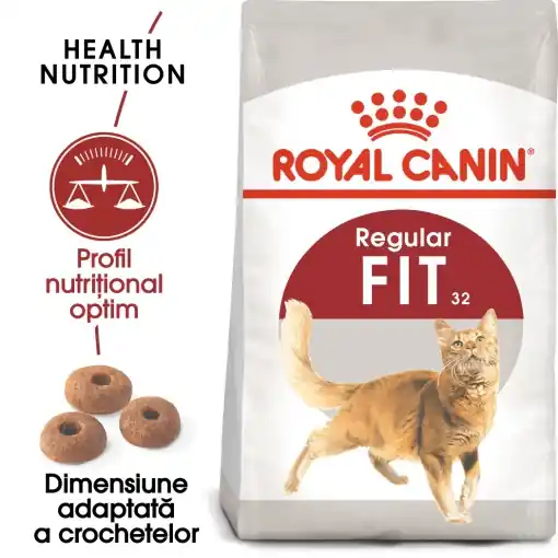 Royal Canin Fit32 Adult, hrana uscata pisica, activitate fizica moderata, 400G Retur ușor