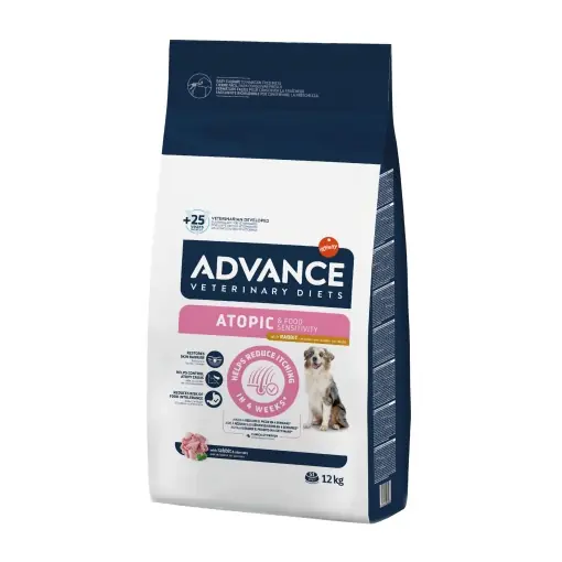 Retur ușor Advance Atopic cu Iepure, hrana uscata caini, 12kg