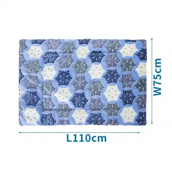 Super ofertă PERNA VELVET ALBASTRA L 110X75CM 47468
