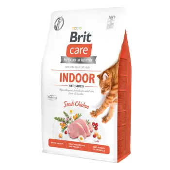 Bestseller BRIT CARE CAT INDOOR ANTI-STRESS PASARE 2KG/SAC