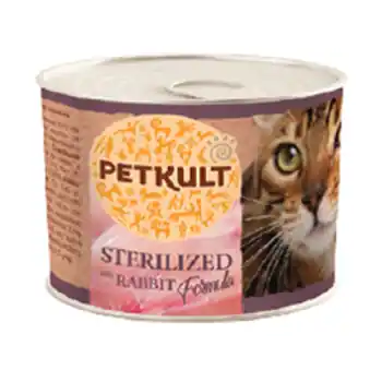 CONSERVA PETKULT CAT STERILIZED IEPURE 12X185G/BAX Chilipir