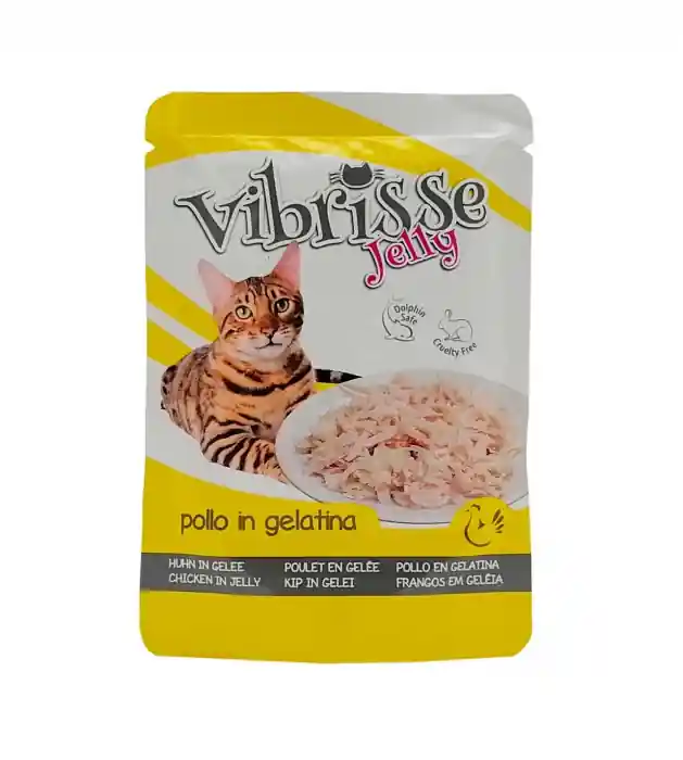 Hrana umeda pentru pisici Croci Vibrisse, Pui in aspic, 70g Ofertă exclusivă