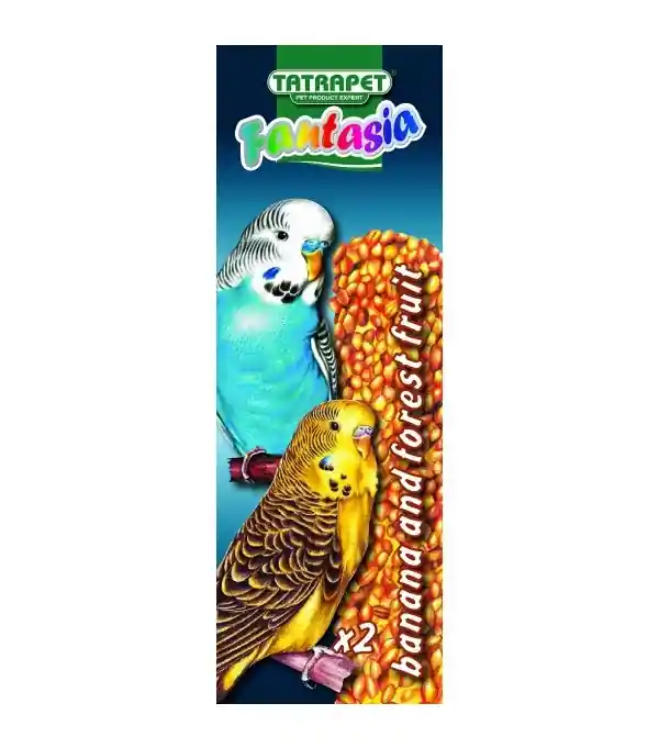 Ieftin Baton cu banane si fructe de padure pentru perusi Tatrapet Fantasia, 2 bucati