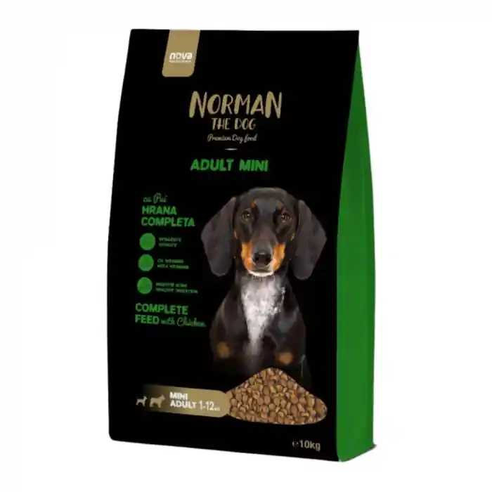Promoție Hrana uscata pentru caini Norman Mini Adult, Pui, 10kg