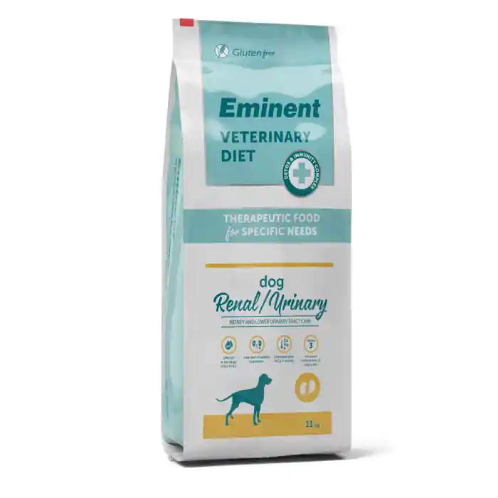 Discount Hrana uscata terapeutica pentru caini Eminent Veterinary Diet, Dog Renal/Urinary, Peste, 11kg