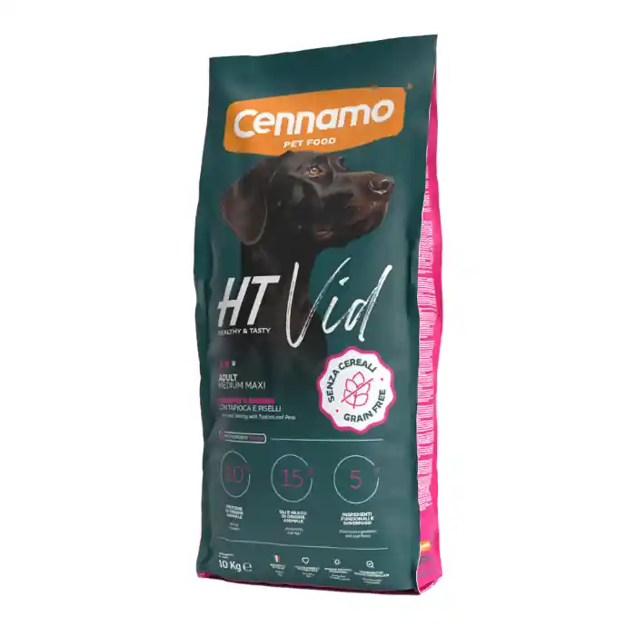 Bestseller Hrana uscata pentru caini Cennamo HT Vid, Adult Medium Maxi, Somon si hering, 10kg