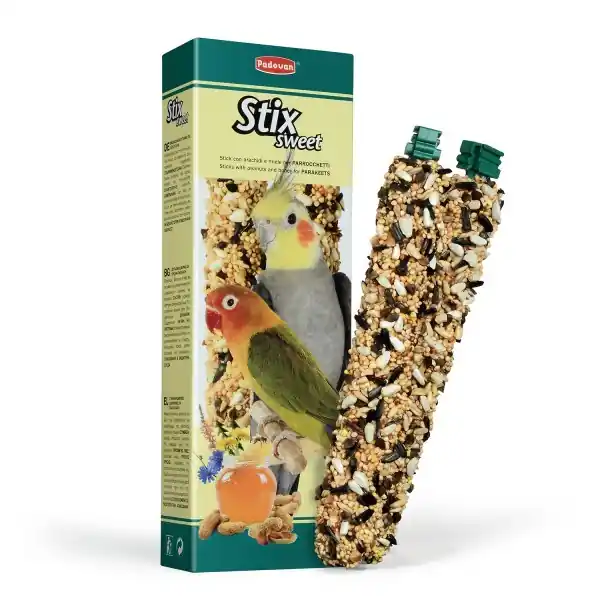 Padovan Stix Arahide si Miere pentru Papagali, 100g Preț promoțional