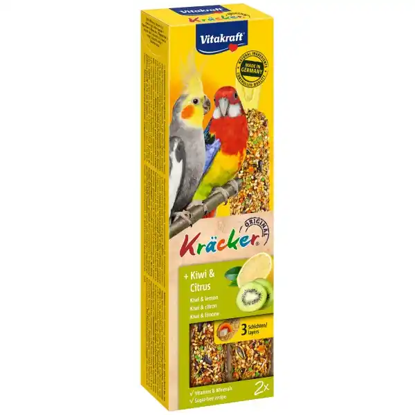 Cel mai bun preț Vitakraft Baton Kiwi si Lamaie Papagali, 180g