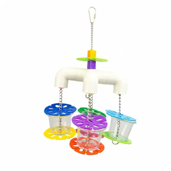 Cel mai vândut Jucarie Papagali Cautare Hrana Quattro Cup, 17cm