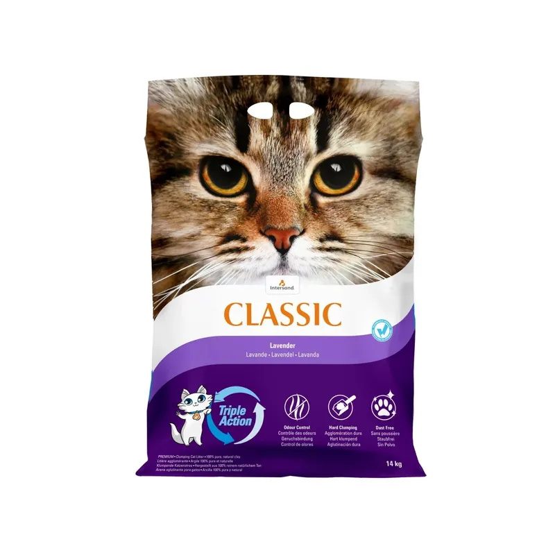Vezi acum Nisip Intersand Classic Lavanda, Bentonita Premium Canadiana, 14kg