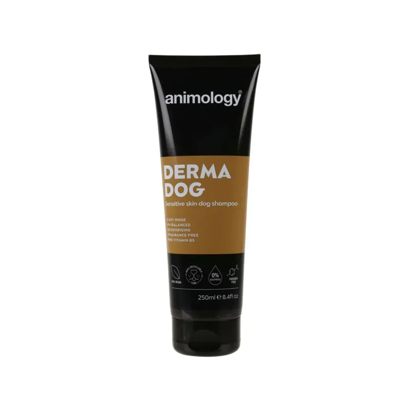 Retur ușor Sampon pentru Caini Animology Derma Dog pentru Piele Sensibila, Fara Parfum, 250 ml