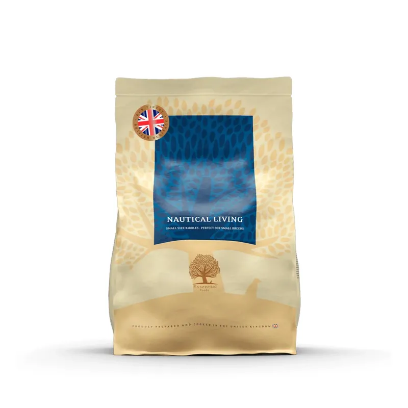 Ultima șansă Essential Nautical Living, Hrana Uscata pentru Caini Adulti, cu Somon, Pastrav si Hering, Crocheta Mica, Fara Cereale, 2.5kg