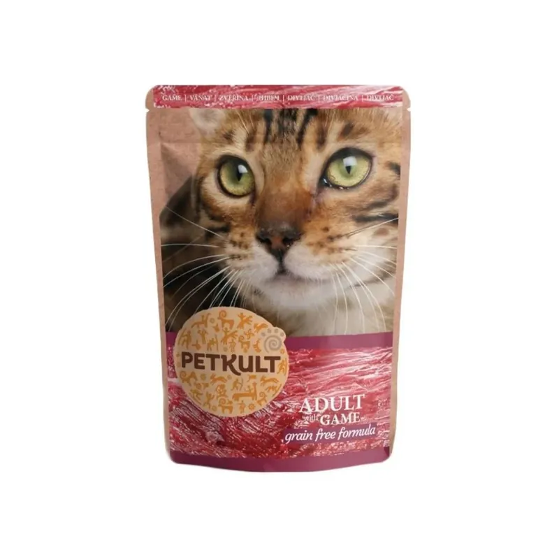 Petkult Hrana Umeda pentru Pisici cu Vanat, Fara Cereale, 100g Plată sigură